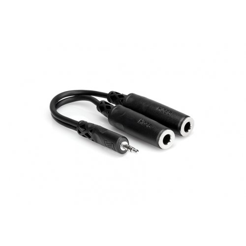 Hosa YMP-233 3.5 mm TRS to Dual 1/4 in TRSF