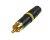 Rean NYS373 RCA Connector w/ Stress Relief - Yellow
