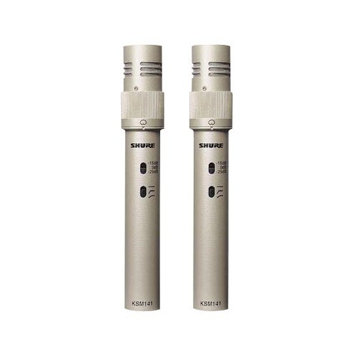 Shure KSM141-Stereo Dual Pattern Instrument Microphone (Pair)