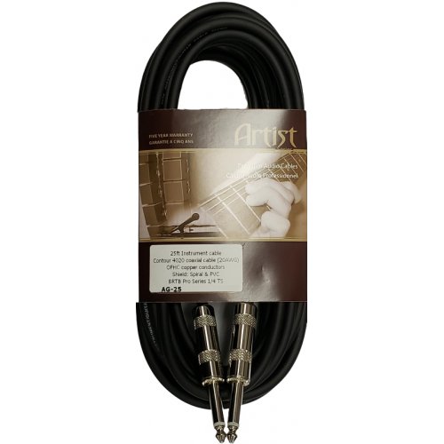 BRTB Artist 1/4in TS Instrument Cable - 15ft