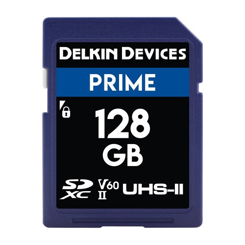 Delkin Devices PRIME UHS-II (U3/V60) SD Memory Cards - 128GB