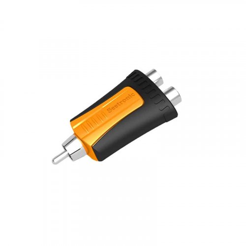 Seetronic MRM-2RF RCA Male to Dual RCA Female Adapter