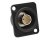 Canare 75 Ohm BNC Bulkhead D-Size 12G SDI - Black