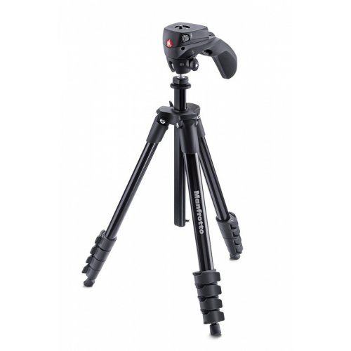 Manfrotto MKCOMPACTACN-BK Compact Action aluminium tripod with hybrid head -Used