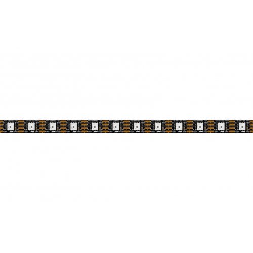 ENTTEC 8PXA60 RGB Pixel Strip (12V, 60-LEDs/m, 1:1) w/ Black PCB, 5M Roll
