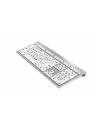 Logickeyboard Large Print Black on White ALBA Slimline Keyboard - Mac