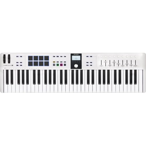 Arturia KeyLab Essential 61 MK3 MIDI Controller - White