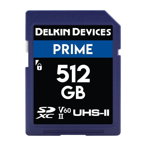 Delkin Devices PRIME UHS-II (U3/V60) SD Memory Cards - 512GB