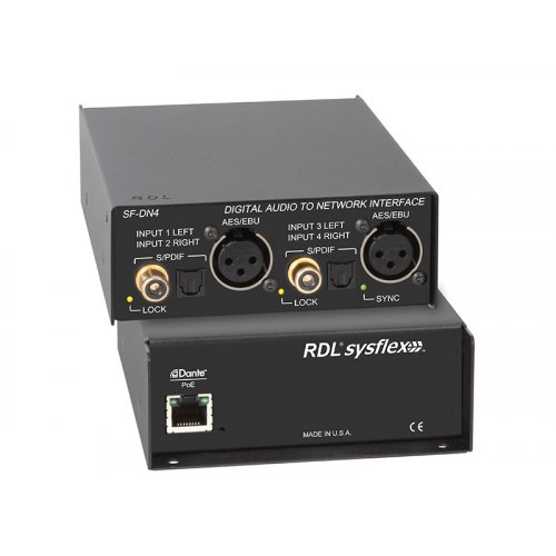 RDL SF-DN4 Digital Audio to Dante Interface