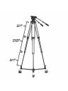 E-Image EG20A2D E-Image 2-Stage Aluminum Tripod & Dolly Kit
