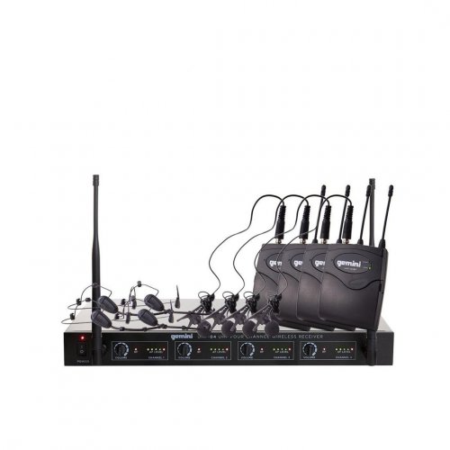 Gemini UHF-04HL Quad Wireless Lavalier System