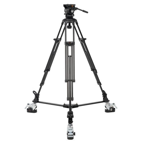 E-Image EG05A2D Two Stage Aluminum Tripod w/Fluid Head - Studio Kit