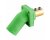 Hubbell Series 16 Single Pole Angled Receptacles, Double Set Screw, Male - Green