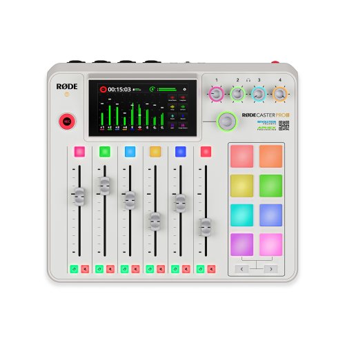 RODE RODECaster Pro II Integrated Audio Production Studio (White)