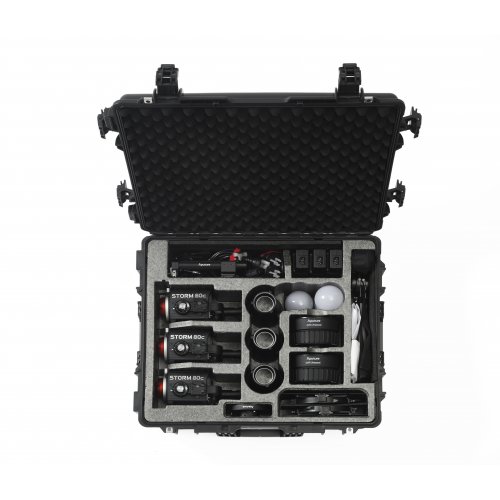 Aputure STORM 80c Full-Color Compact Light Kit (3 Pack)