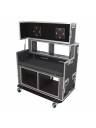 ProX Video Controller Station Case 2x 24in Monitors + rack 9U + 6U by Santosom