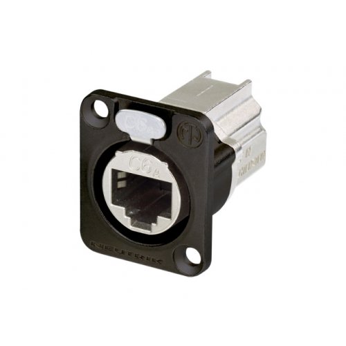 Neutrik NE8FDX-P6 Cat6A Feedthrough D-Type Mount (Black)