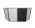 ProX Collapse and Go 4 Panel DJ Facade (Black Frame)