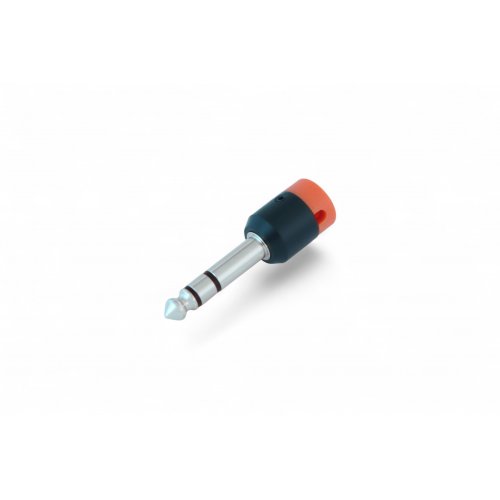 Cable Techniques Low-Profile Right Angle 1/4in TRS w/Standard Cap - Orange