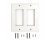 AVShop Decora Double Gang Wall Plate - White