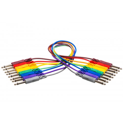 Hosa CPP-830 Unbalanced 1/4in TS Patch Cables - 1ft