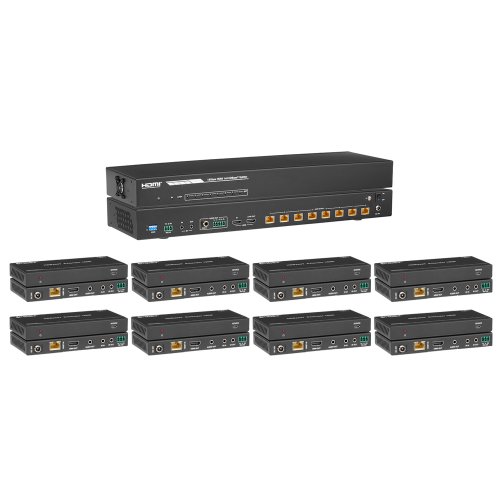 KanexPro 18G HDMI 2.0 Splitter Extender 150m Kit - 1x8