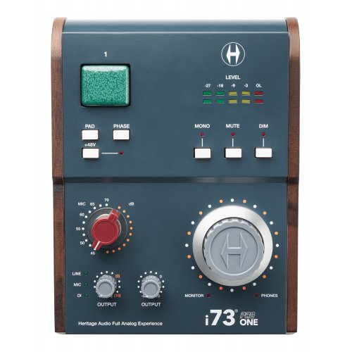Heritage Audio i73 PRO One 2x4 USB-C Interface w/ 73 Style Preamp