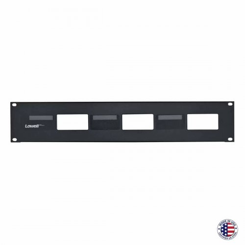 Lowell Rack Panel for 3 Decorator Devices Horizontal Mount
