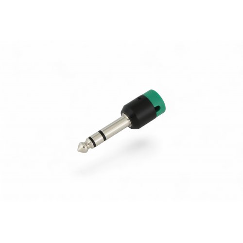 Cable Techniques Low-Profile Right Angle 1/4in TRS w/Standard Cap - Green