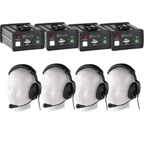 Pro Intercom econoCom EC4B (4 Beltpacks + 4 Headsets)