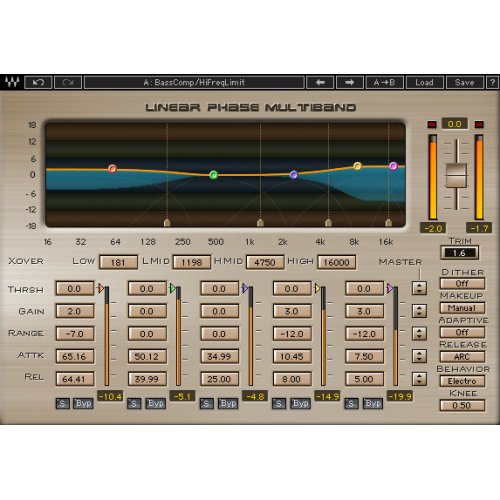 Waves Linear Phase Multiband Compressor Plug-in (Download)