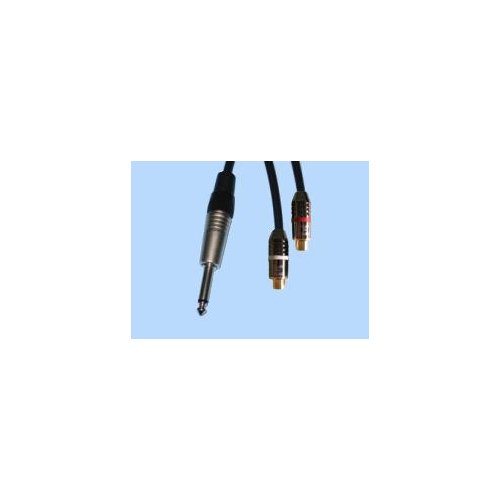 BRTB Y-Cord 1/4in Male to Dual RCA Female Unbalanced
