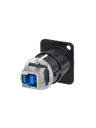Neutrik NAUSB3-B USB3.0 D-Mount Jack (Black)