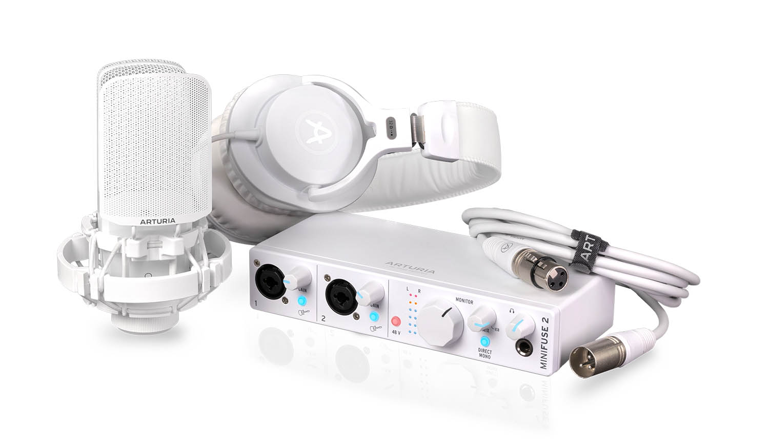 Arturia MiniFuse 2 USB Interface Recording Pack - White