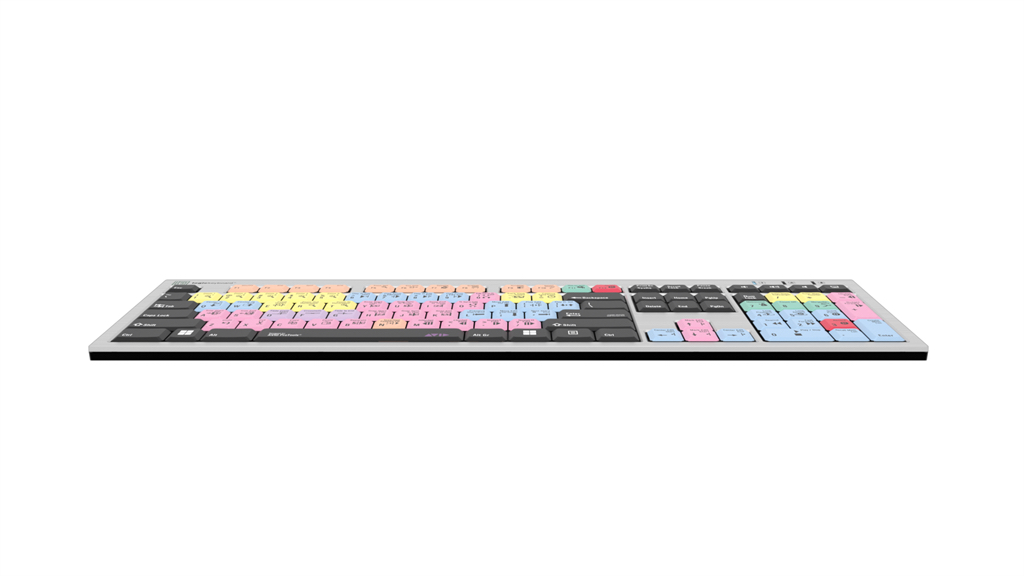 Logickeyboard Pro Tools Silver Slimline Keyboard - PC [LKBU-PT-AJPU-US ...