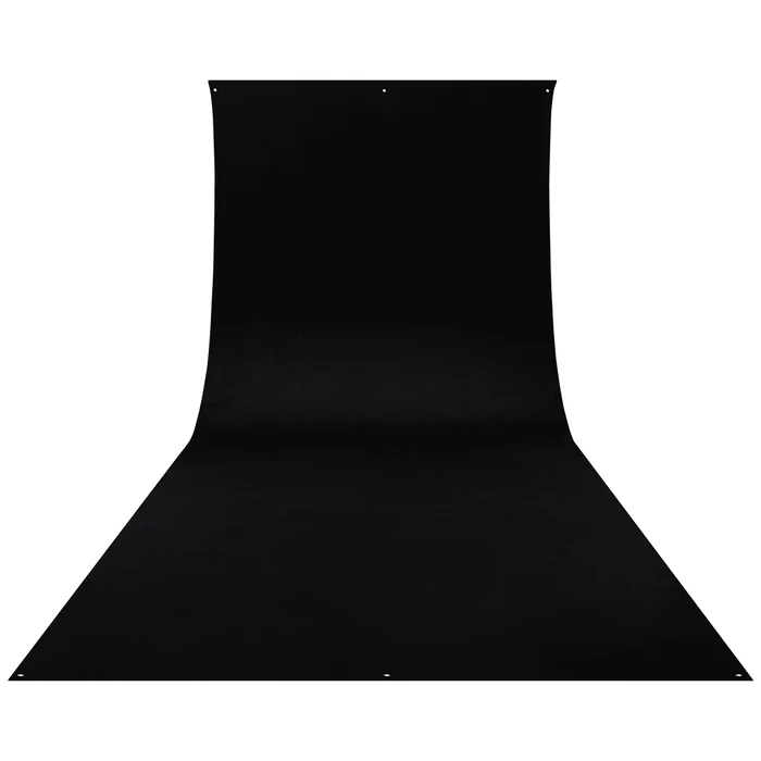 Wescott Wrinkle-Resistant Backdrop - Rich Black (9' x 20')