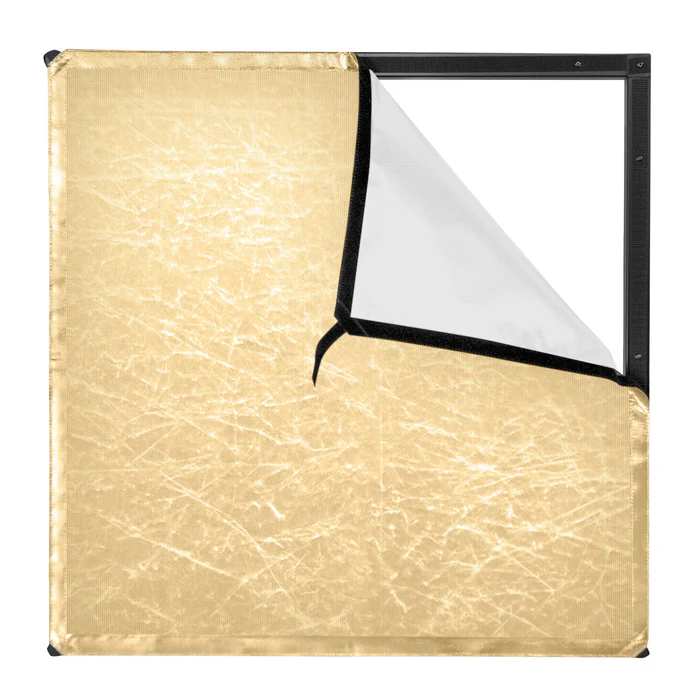 Westcott Scrim Jim Cine 2-in-1 Gold/White Bounce Fabric (2' x 2')
