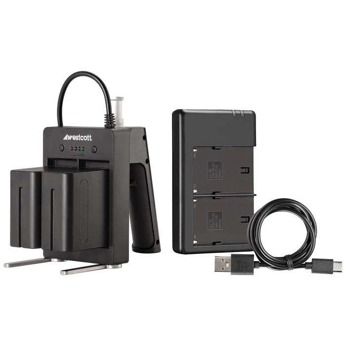 Wescott NP-F970 Dual Battery Pack with Charger