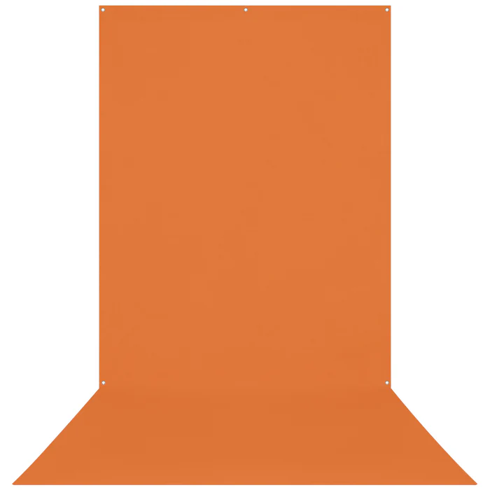 Westcott X-Drop Wrinkle-Resistant Backdrop - Tiger Orange (5' x 12')
