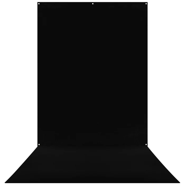 Westcott X-Drop Wrinkle-Resistant Backdrop - Rich Black Sweep (5' x 12')