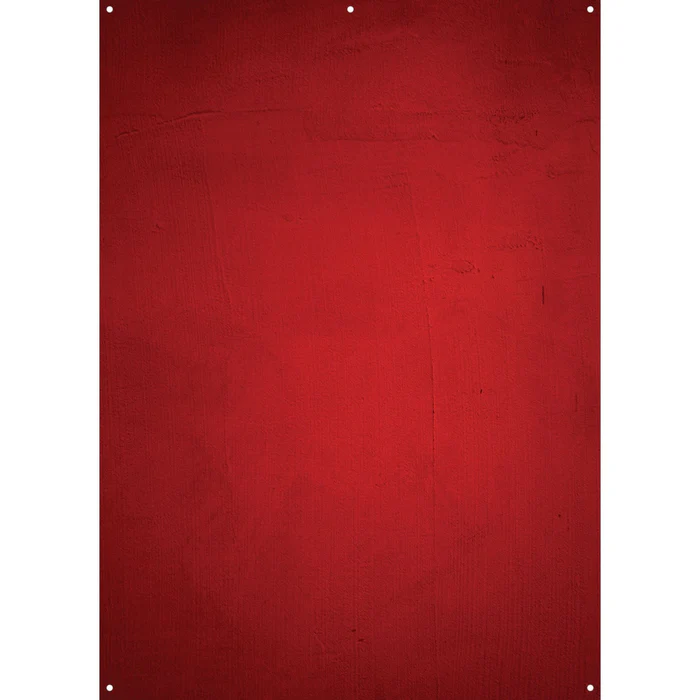 Wescott X-Drop Lightweight Canvas Backdrop - Aged Red Wall (5' x 7')