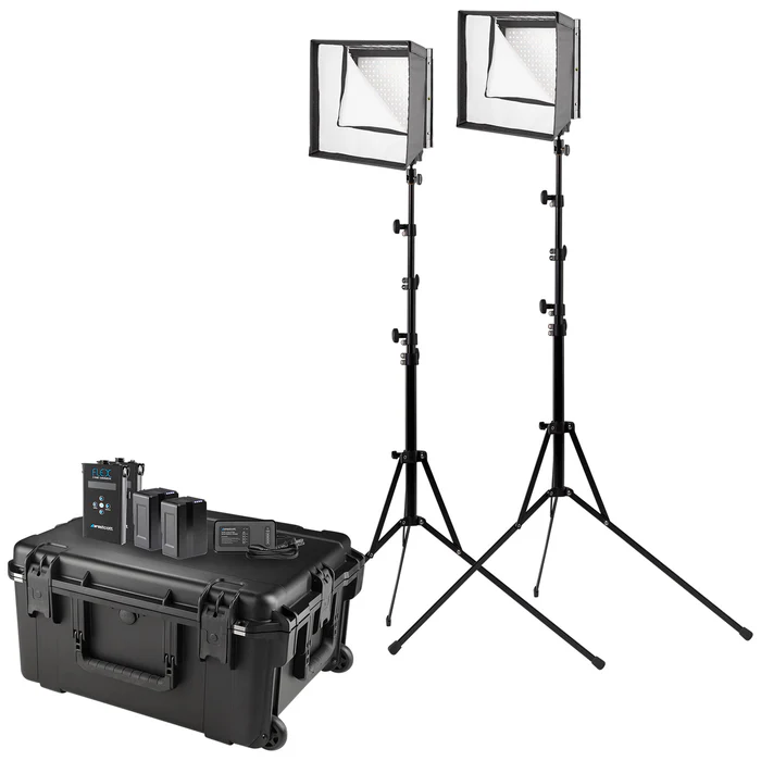 Wescott Flex Cine Bi-Color LED 2-Light Travel Kit (1' x 1')