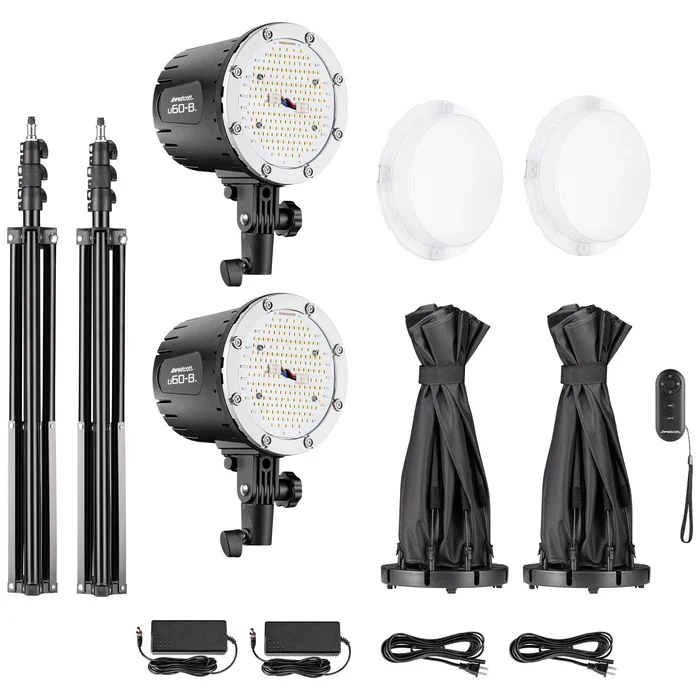 Wescott U60-B Bi-Color LED 2-Light Softbox Kit