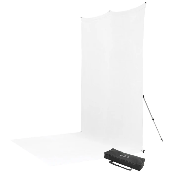 Westcott X-Drop Pro Wrinkle-Resistant Backdrop Kit - High-Key White Sweep (8 x 1